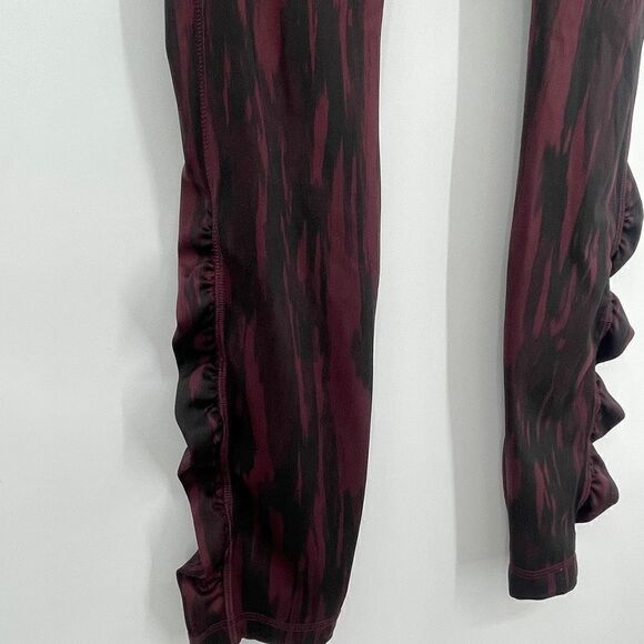 Lululemon Burgundy Black Speed Tight IV Bordeau Luxtreme Leggings Size 4 - Picture 5 of 6